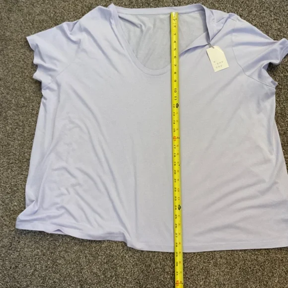 A New Day Women's Light Purple Sz 4X Casual T-Shirt Lightweight NEW - Picture 6 of 9